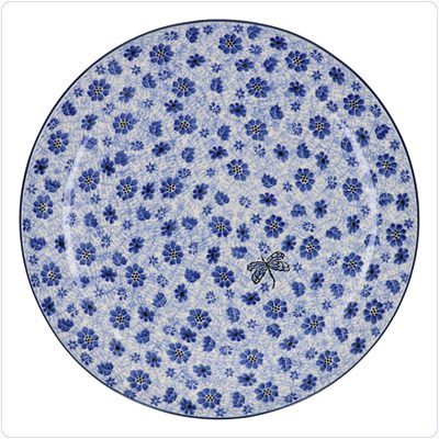 Bunzlau Groot pizzabord Ø33cm (2353) - Dragonfly (1443)