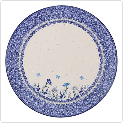 Bunzlau Groot pizzabord Ø33cm (2353) - Flower Meadow (3302)