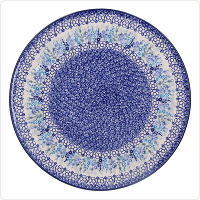 Bunzlau Groot pizzabord Ø33cm (2353) - Delphinium (3315)