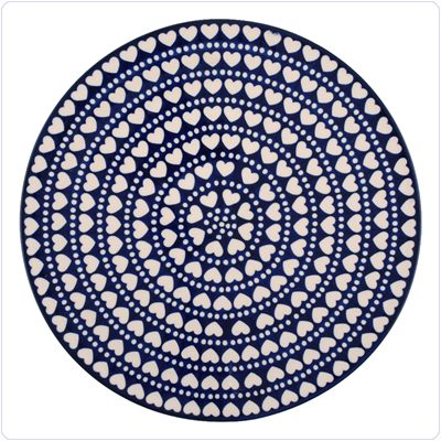 Bunzlau Groot pizzabord Ø33cm (2353) - Blue Valentine (375E)