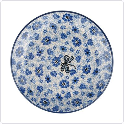 Bunzlau Plat ontbijtbord Ø19.5cm (2455) - Dragonfly (1443)