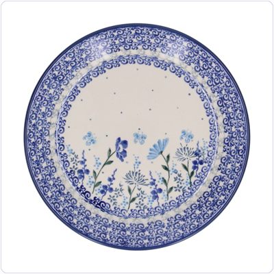 Bunzlau Plat ontbijtbord Ø19.5cm (2455) - Flower Meadow (3302)