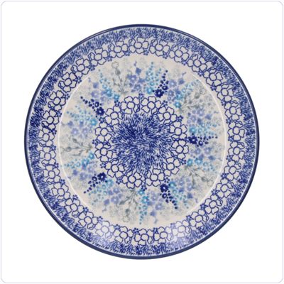 Bunzlau Plat ontbijtbord Ø19.5cm (2455) - Delphinium (3315)