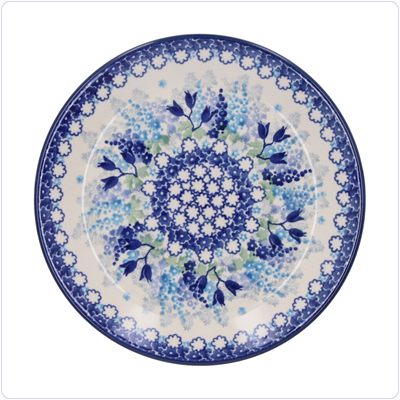 Bunzlau Plat ontbijtbord Ø19.5cm (2455) - Blue Garden (3316)