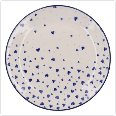 Bunzlau Plat dinerbord Ø25,5cm (2463) - Hearts (2874)
