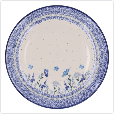 Bunzlau Plat dinerbord Ø25,5cm (2463) - Flower Meadow (3302)