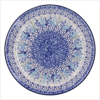 Bunzlau Plat dinerbord Ø25,5cm (2463) - Delphinium (3315)