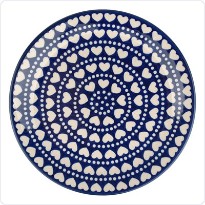 Bunzlau Plat dinerbord Ø25,5cm (2463) - Blue Valentine (375E)
