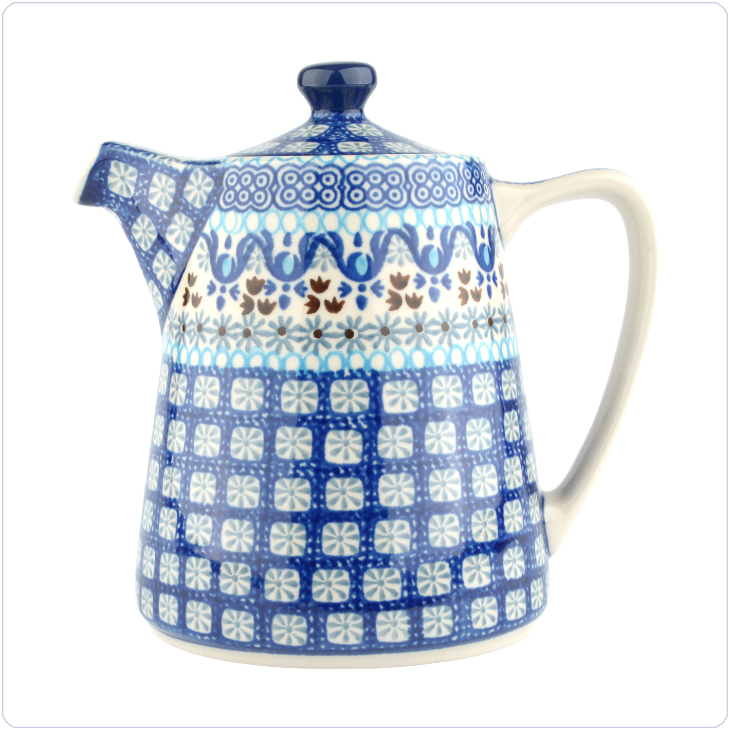Bunzlau Koffie/Theekan strak 1000ml (2471) - Marrakesh (1026)