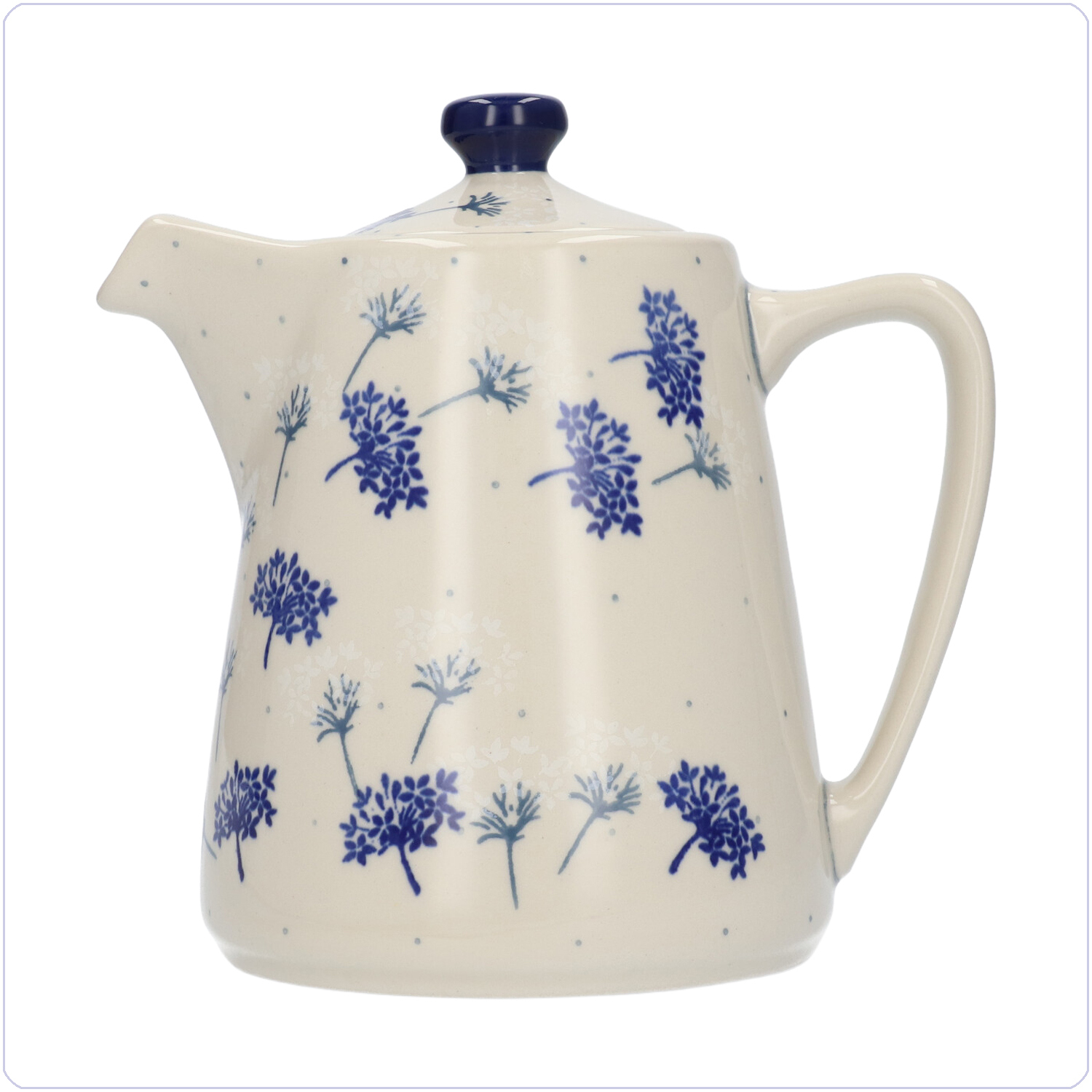 Bunzlau Koffie/Theekan strak 1000ml (2471) - Felicity (2788)