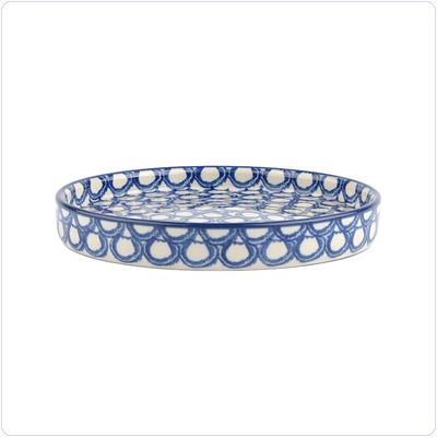 Bunzlau Bord met rand Ø15,7cm (2491) - Pearls (2403)