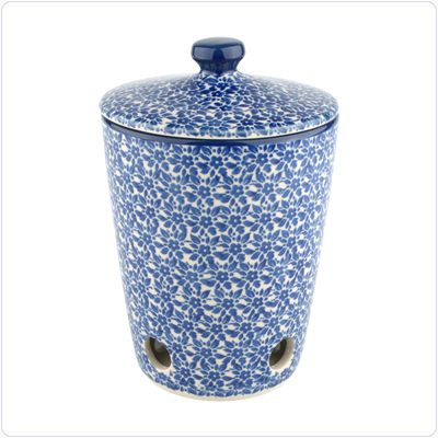 Bunzlau Knoflook / Uienpot strak (2536) - Indigo (2396)