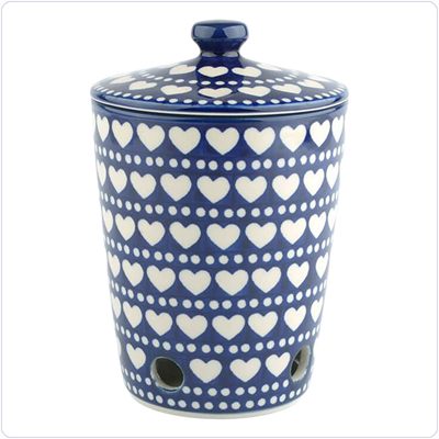 Bunzlau Knoflook / Uienpot strak (2536) - Blue Valentine (375E)