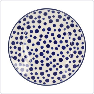 Bunzlau Plat gebaksbordje Ø15,5cm (2595) - Crazy Dots (1813)