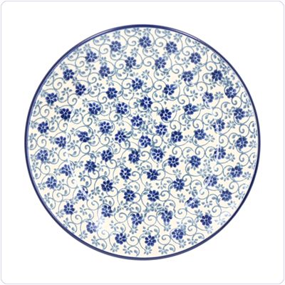 Bunzlau Plat gebaksbordje Ø15,5cm (2595) - Flower Fountain (2068)