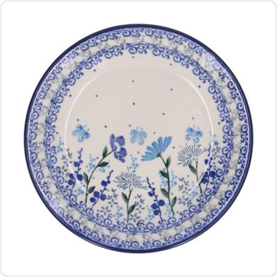 Bunzlau Plat gebaksbordje Ø15,5cm (2595) - Flower Meadow (3302)