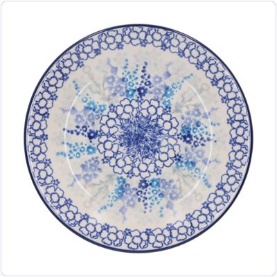 Bunzlau Plat gebaksbordje Ø15,5cm (2595) - Delphinium (3315)