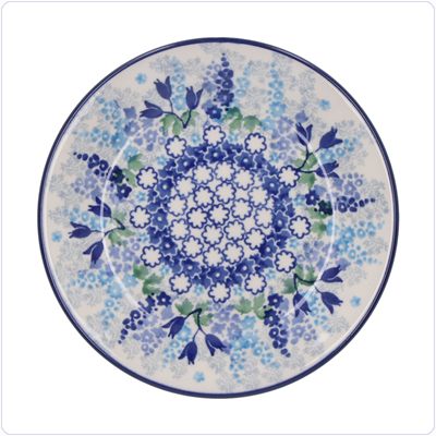 Bunzlau Plat gebaksbordje Ø15,5cm (2595) - Blue Garden (3316)