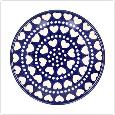 Bunzlau Plat gebaksbordje Ø15,5cm (2595) - Blue Valentine (375E)