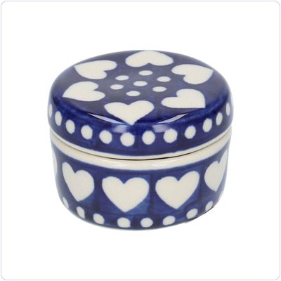 Bunzlau Ring box rond (2631) - Blue Valentine (375E)
