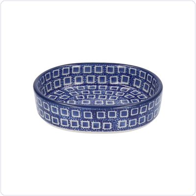 Bunzlau Schaaltje strak ovaal S (2648) - Blue Diamond (2253)