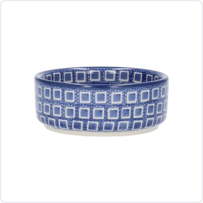 Bunzlau Recht ondiep rond bakje (2652) - Blue Diamond (2253)