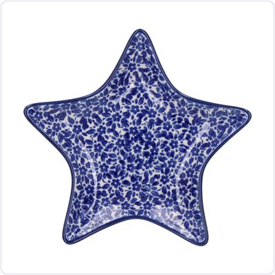 Bunzlau Ster bordje (2656) - Indigo (2396)