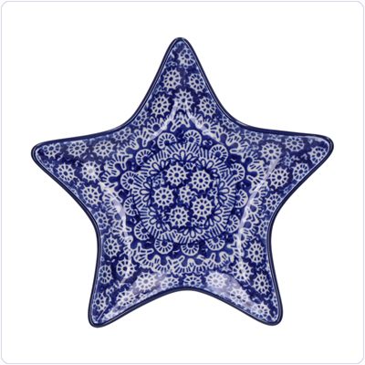 Bunzlau Ster bordje (2656) - Lace (884)