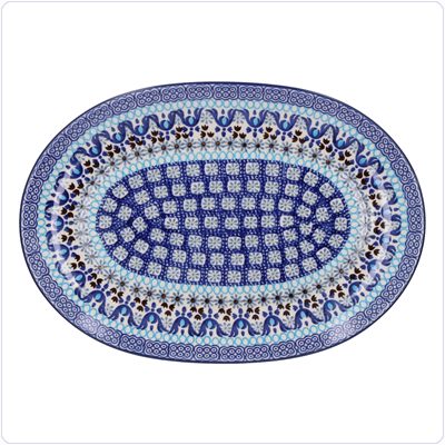 Bunzlau Wijd ovaal bord 31,5x22cm (2668) - Marrakesh (1026)