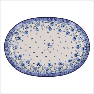 Bunzlau Wijd ovaal bord 31,5x22cm (2668) - Daydream (2524)