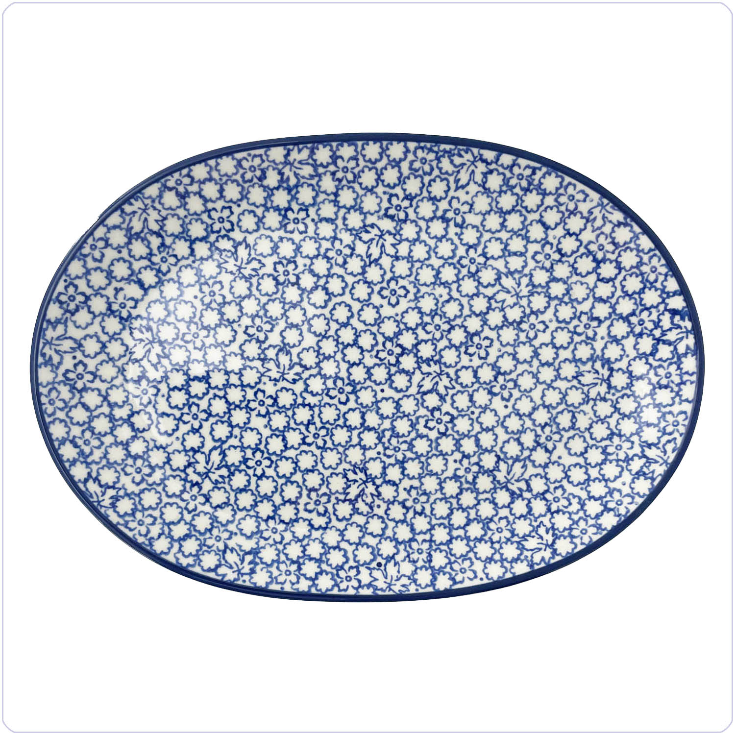 Bunzlau Wijde schotel 26,5x18,5cm (2669) -  (3355)