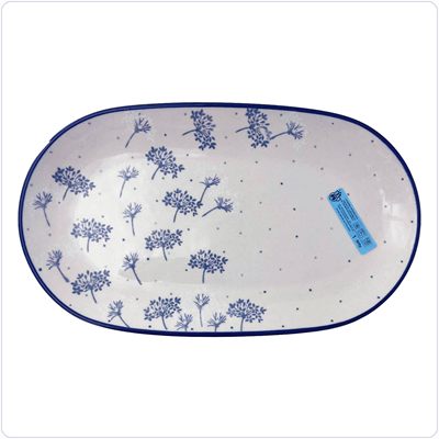 Bunzlau Ovaal bord 27,5x16cm (2672) -  (2812)