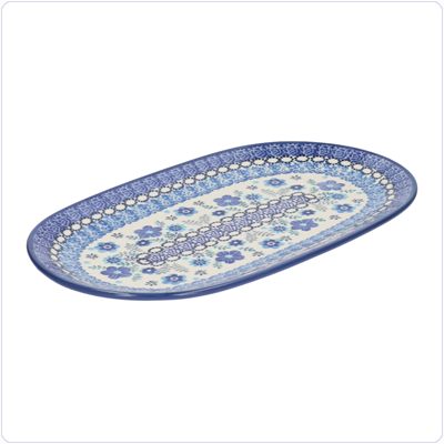 Bunzlau Ovaal bord 25,5x15cm (2673) - Floral Ballet (3397)