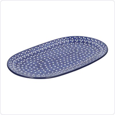 Bunzlau Ovaal bord 25,5x15cm (2673) - Starry Night (3412)