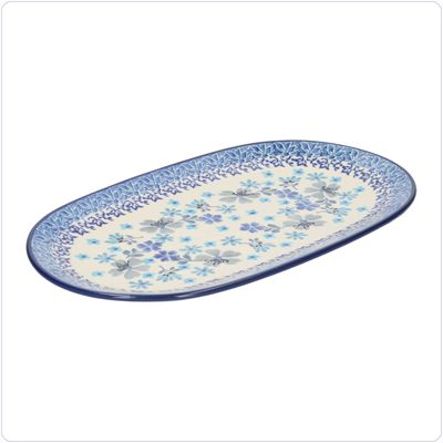 Bunzlau Ovaal bord 25,5x15cm (2673) - Douce Fleur (3505)