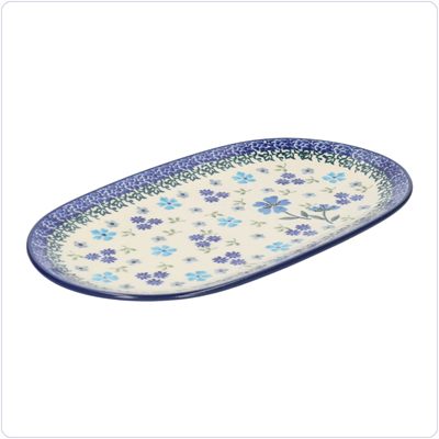 Bunzlau Ovaal bord 25,5x15cm (2673) - Blossom Field (3509)