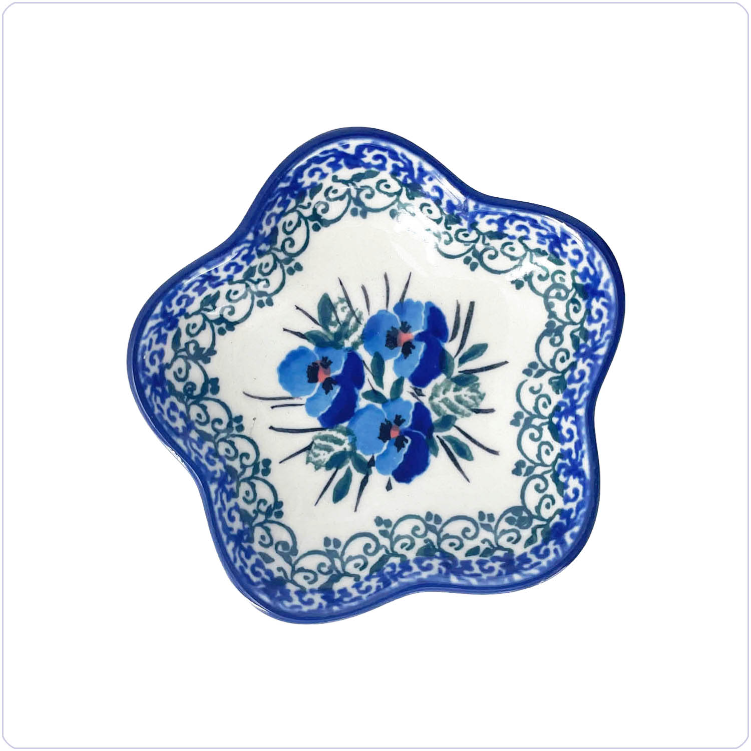 Bunzlau Theetipje Bloem (2680) - Blue Violin (2273)