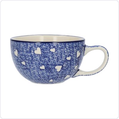 Bunzlau Cappuccino/Thee mok (2689) - White Hearts (3237)