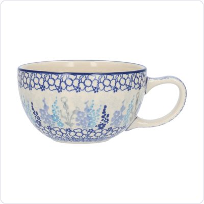 Bunzlau Cappuccino/Thee mok (2689) - Delphinium (3315)