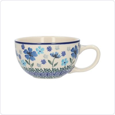Bunzlau Cappuccino/Thee mok (2689) - Blossom Blue (3507)