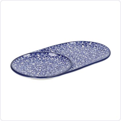 Bunzlau Schotel met uitsparing (2690) - Indigo (2396)
