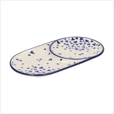 Bunzlau Schotel met uitsparing (2690) - Hearts (2874)
