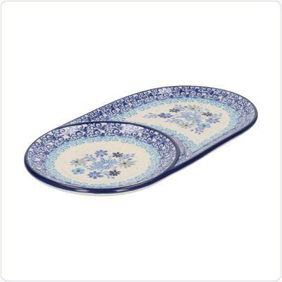 Bunzlau Schotel met uitsparing (2690) - Little Meadow (3503)