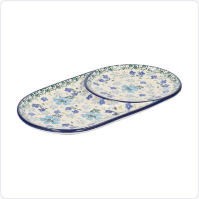Bunzlau Schotel met uitsparing (2690) - Hidden Garden (3504)