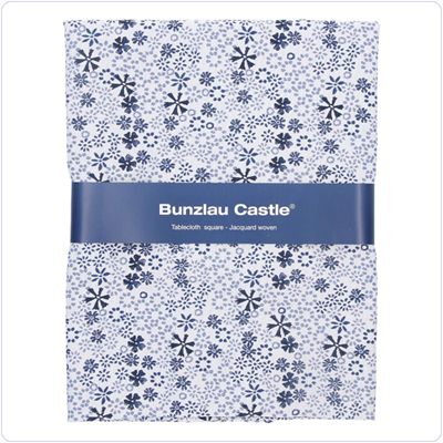 Bunzlau Tafelkleed - Indigo Lace 140x140 (3904)