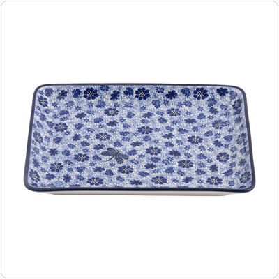 Bunzlau Rechthoekig bord L (601399) - Dragonfly (1443)