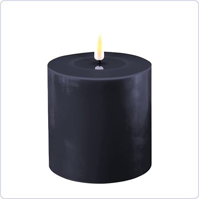Bunzlau Kaars 10x10cm (H101) - Donkerblauw (111B)