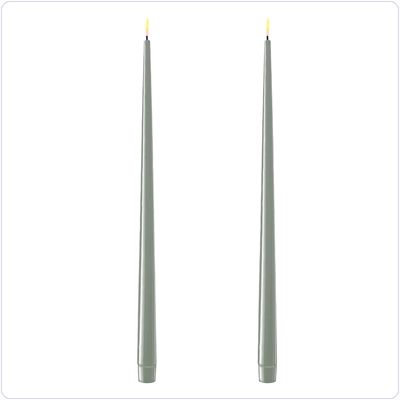 Bunzlau Set dinerkaarsen 38cm (H238) - Salie (111S)