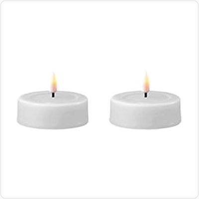 Bunzlau Set maxi waxinelichtjes (H645) - Wit (111W)