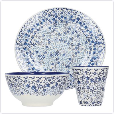 Bunzlau 1x setje - Indigo Lace (MIL1)